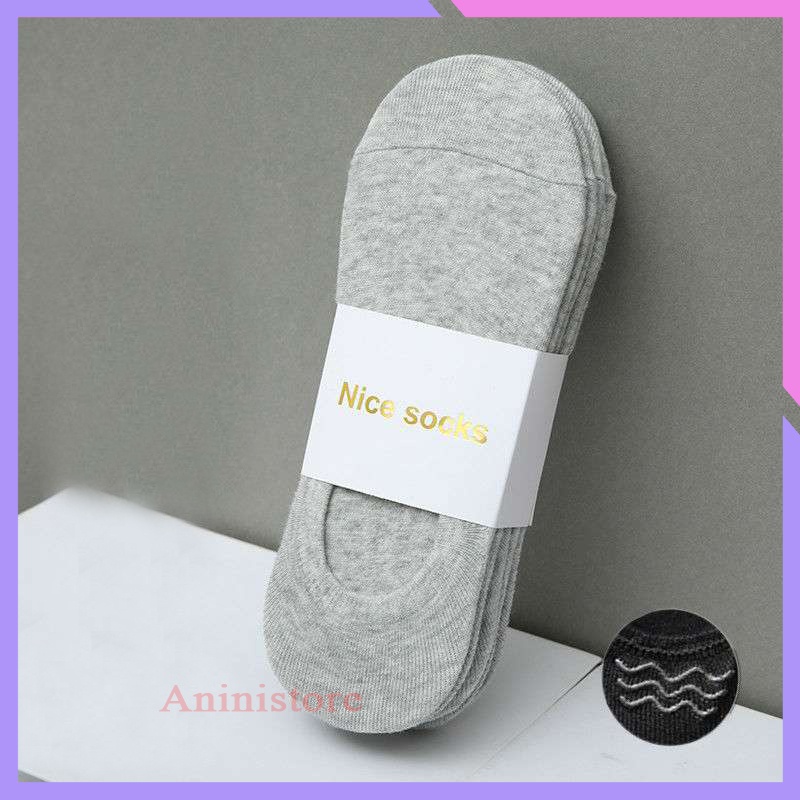 Tất cổ ngắn, vớ cổ ngắn NAM – NỮ vải cotton 4 màu trơn chống hôi chân (TP CN 012 – Aninistore)