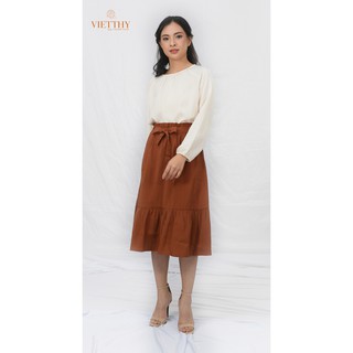 ÁO CỔ TRÒN NHÚNG CỔ