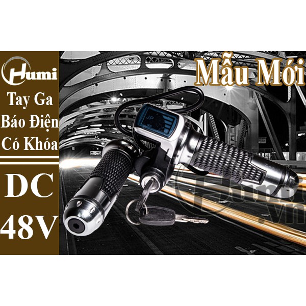 Tay Ga Báo Điện Có Khóa Màn Hình Vuông 48V