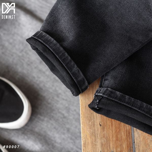 Quần jean nam baggy DENIMST đen trơn, quần bò nam đẹp chất lượng cao 90007 | BigBuy360 - bigbuy360.vn