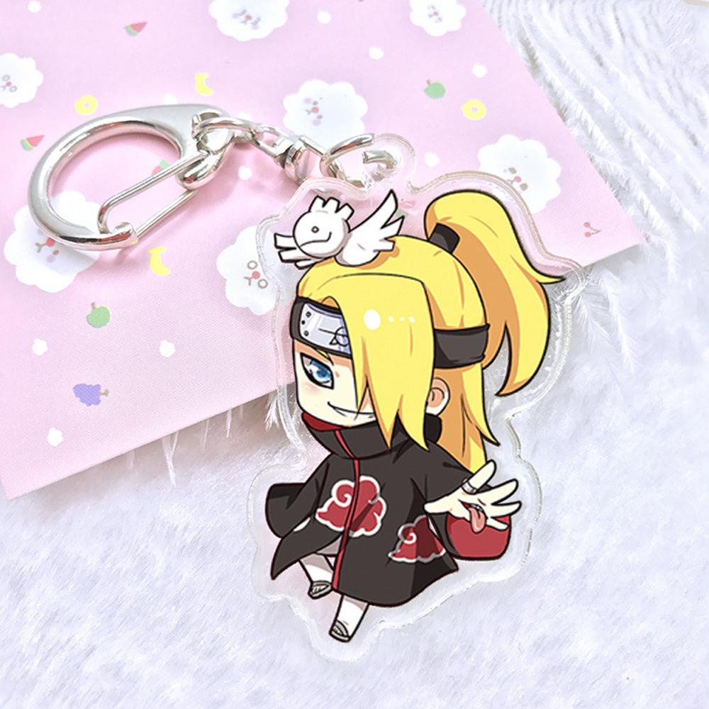 Aaron1 Móc Khóa Acrylic Hình Nhân Vật Gaara Kakashi Sakura Sasori Trong Naruto