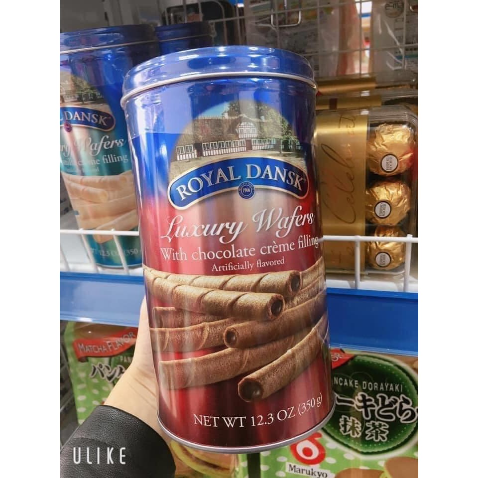 3 hộp BÁNH QUẾ ( 350gr/1 hộp ) royal dansk hộp thiếc 350gr. COMBO 3 HỌP