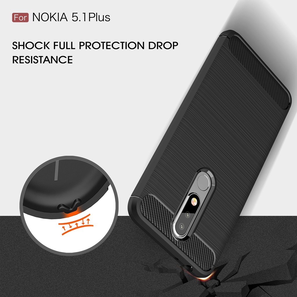 Ốp Lưng Silicon Chống Sốc Cho Nokia 5.1 Plus (Nokia X5)