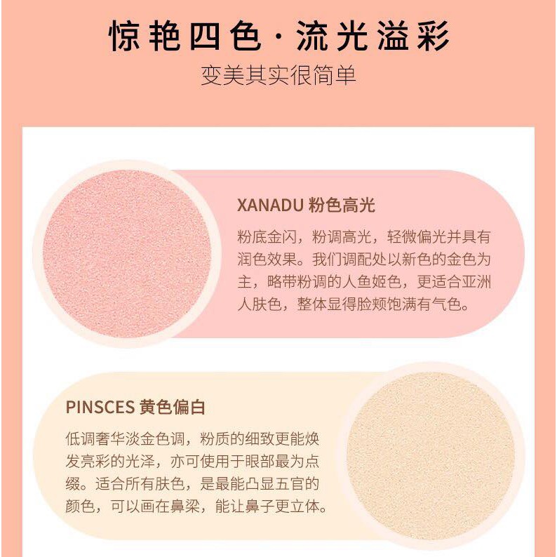 Bắt sáng Highlight Bắt Sáng WOLEDAN BEAUTY 4 Ô | BigBuy360 - bigbuy360.vn