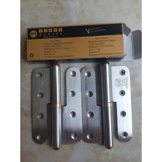 [FREE SHIP] Combo 12 bản lề cối đầu đồng Số 5