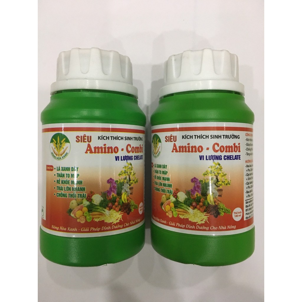 Phân bón lá Amino - Combi bổ sung Trung Vi lượng Chelate giúp Siêu kích thích sinh trưởng cho hoa Lan - Hồng - hoa cảnh