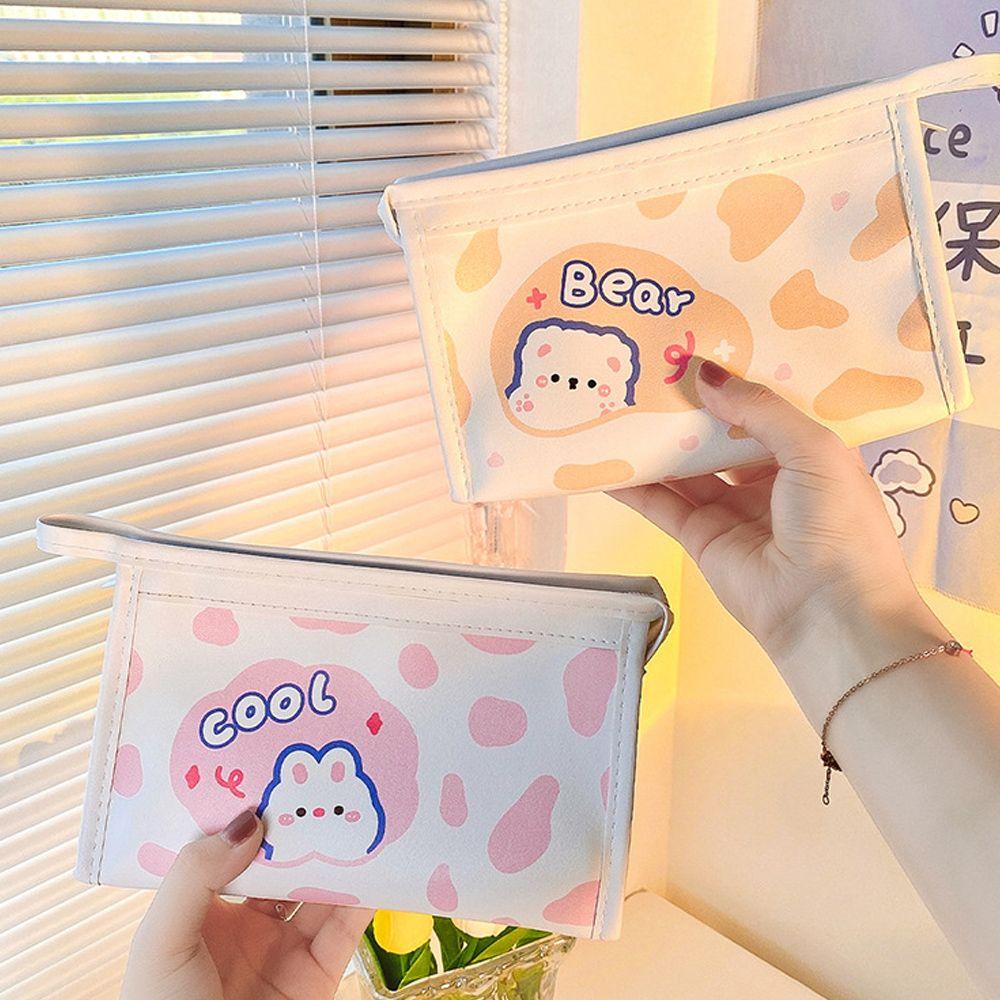 Túi Đựng Bút / Đồ Trang Điểm Có Khóa Kéo Tiện Dụng