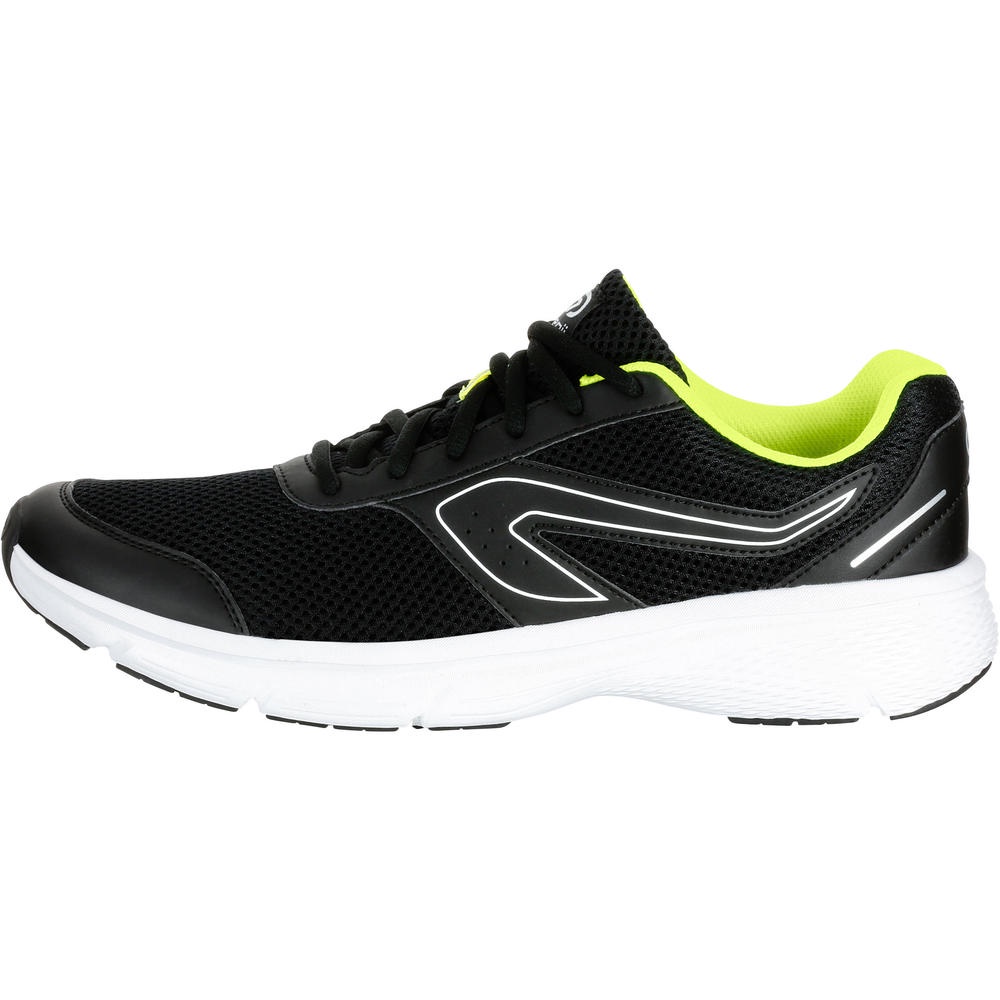 Giày RUN CUSHION MEN'S RUNNING SHOES - BLACK/YELLOW CHÍNH HÃNG KALENJI SIZE 43
