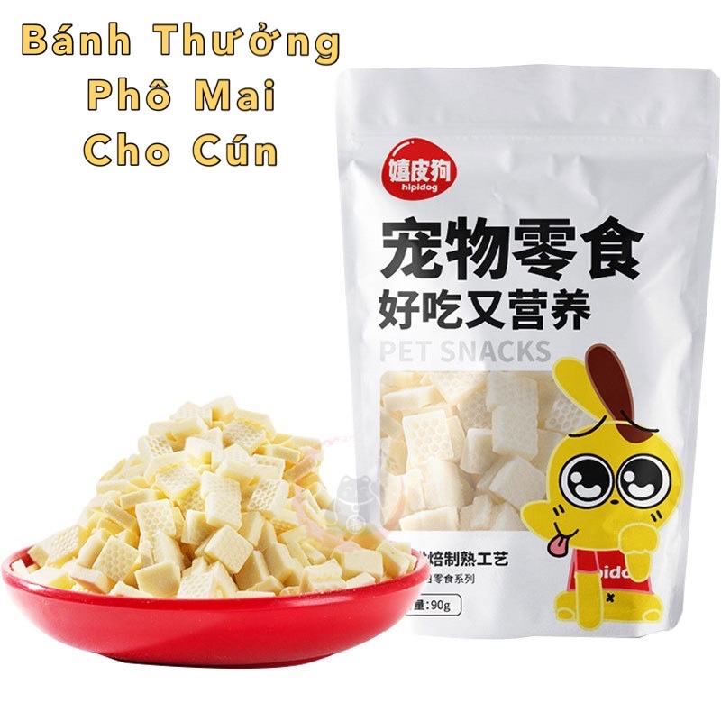 Bánh thưởng cho cún - snack phô mai sữa - gói 90gr