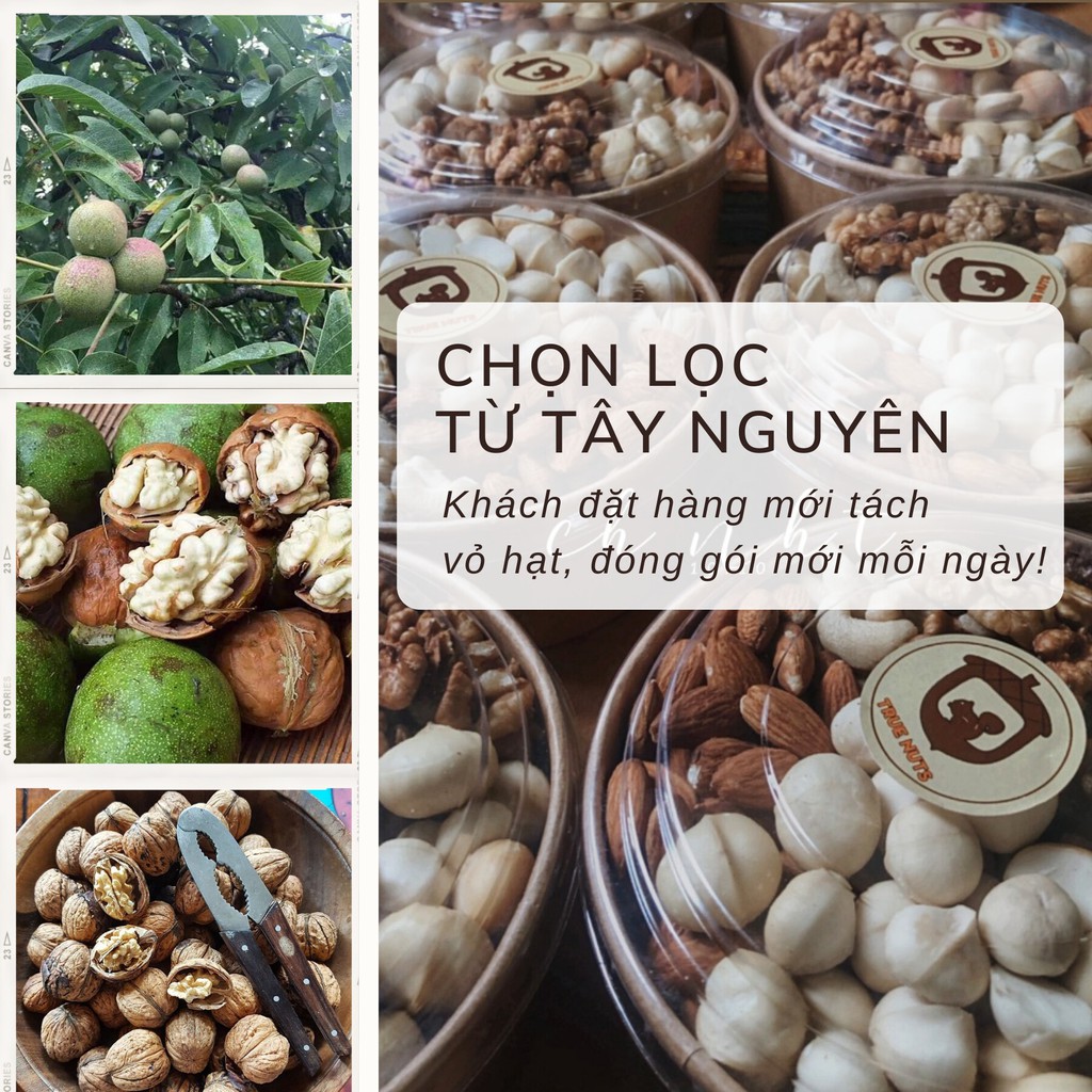Mixnuts Nam Việt Quất Và 4 Loại Hạt (Macca, Điều, Hạnh nhân, Óc chó)- Granola Siêu Hạt - Ăn Vặt Mẹ Bầu