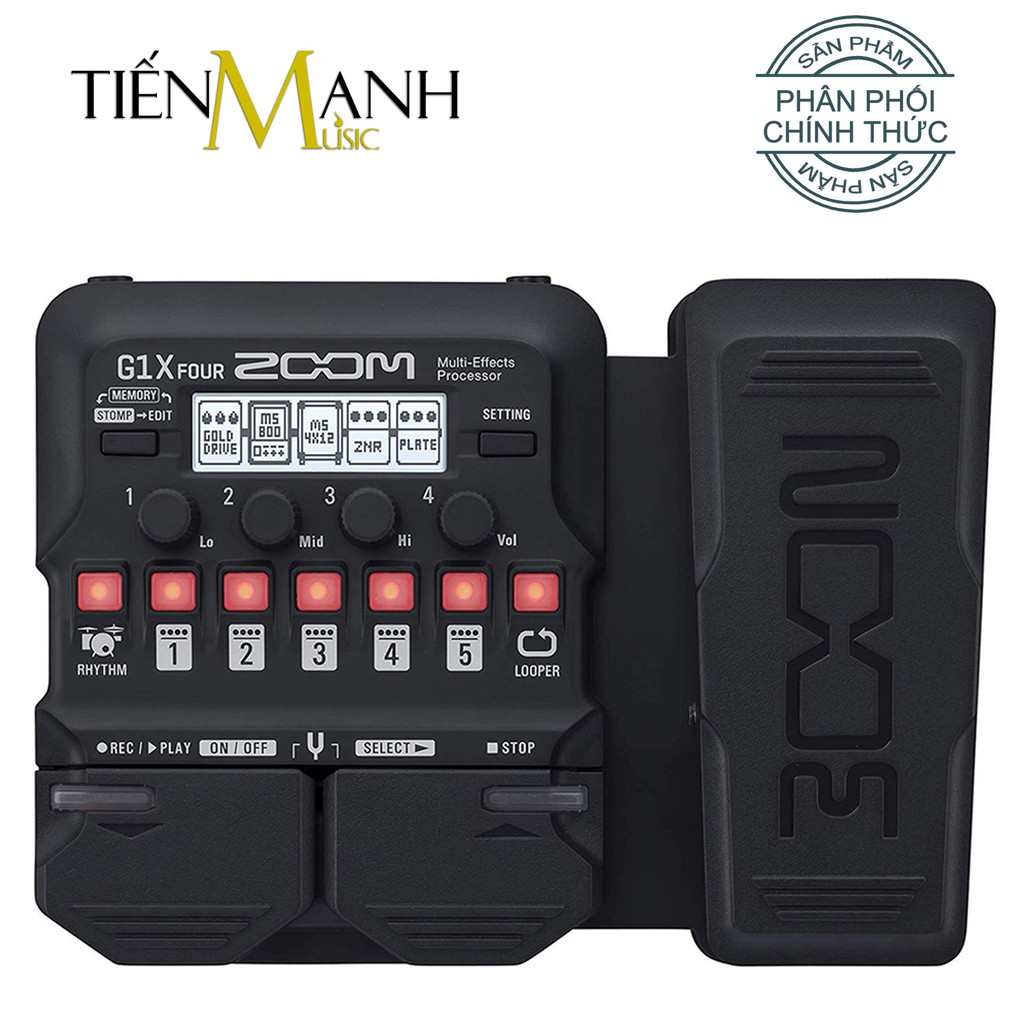 Phơ Đàn Guitar Zoom G1 Four, G1X Four - Bàn đạp Fuzz Pedals Effects Ghi-ta Điện Electric Đã Cài Bộ Tiếng G1Four, G1XFour