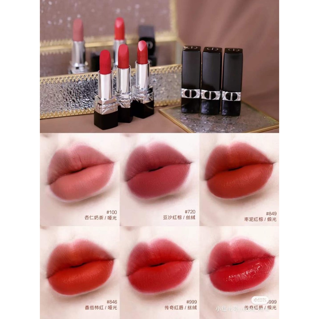 Son dưỡng Dior Addict Lip Glow Full SIze 3.5g, Dior Rouge Matte Lipstick, Son dưỡng môi chính hãng