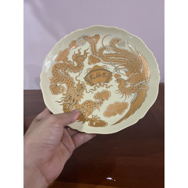 Mâm hoa quả men vàng kim