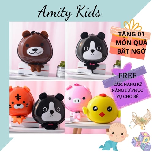 Cặp Sách Đi Học Cho Bé Trai Bé Gái Mẫu Giáo Balo Đi Học Cho Bé Mầm Non Hình Thú Amity Kids
