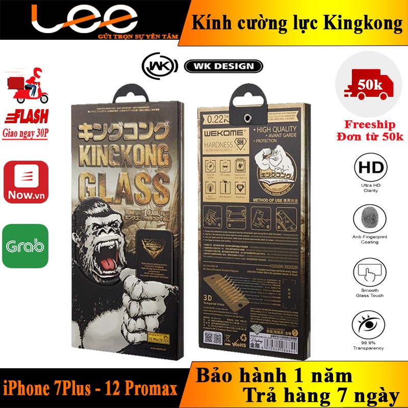 Kính cường lực Kingkong iPhone Chính hãng WK thumbnail