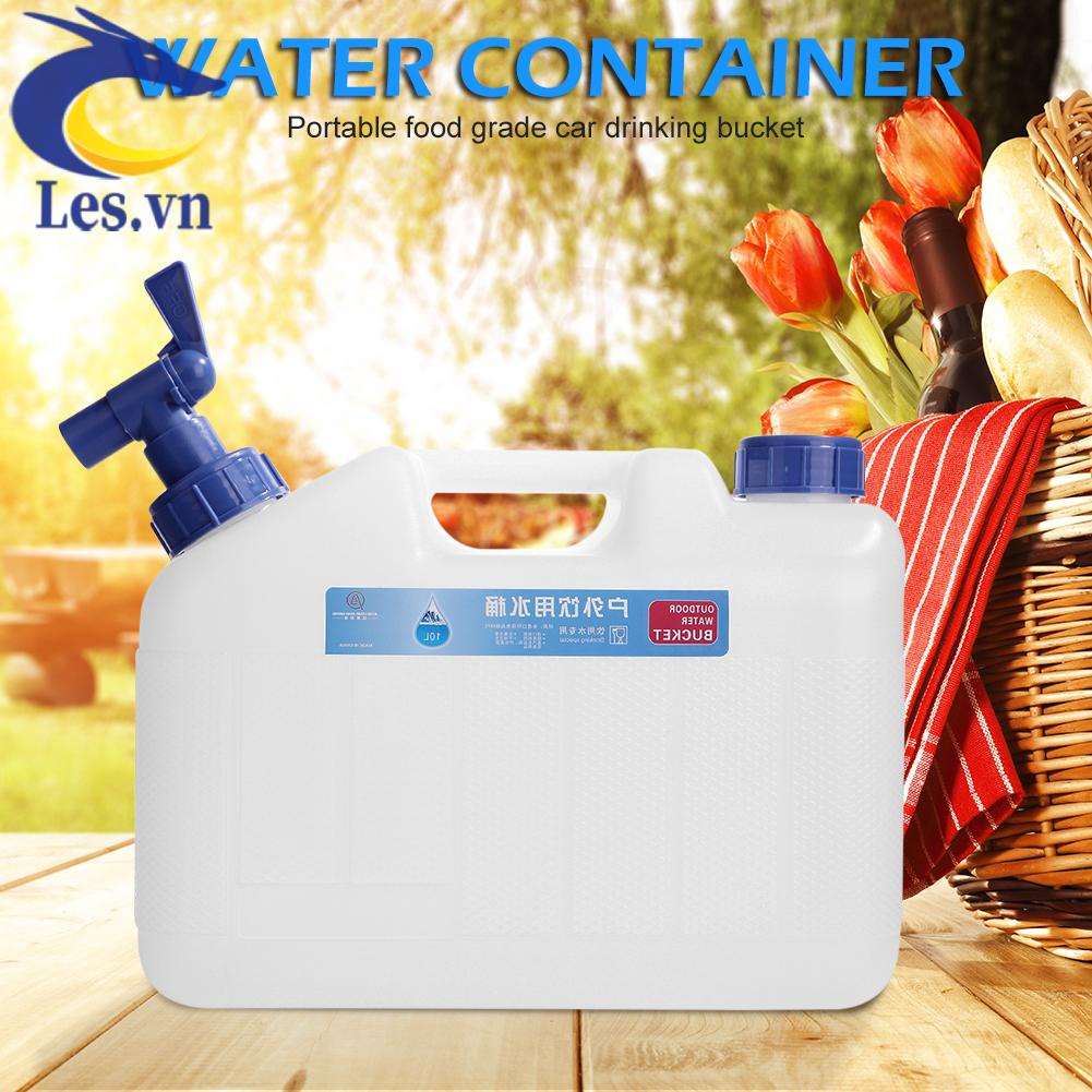 Bình Nước 10L 15L Kèm Vòi Rót + 2 Tay Cầm Cho Cắm Trại