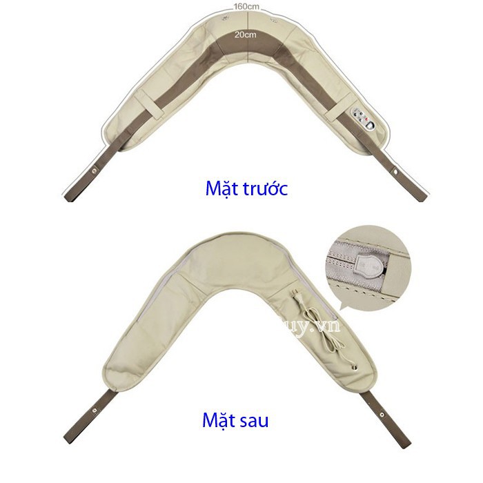 Đai Massage Đai đấm lưng - vai - cổ Neck W808