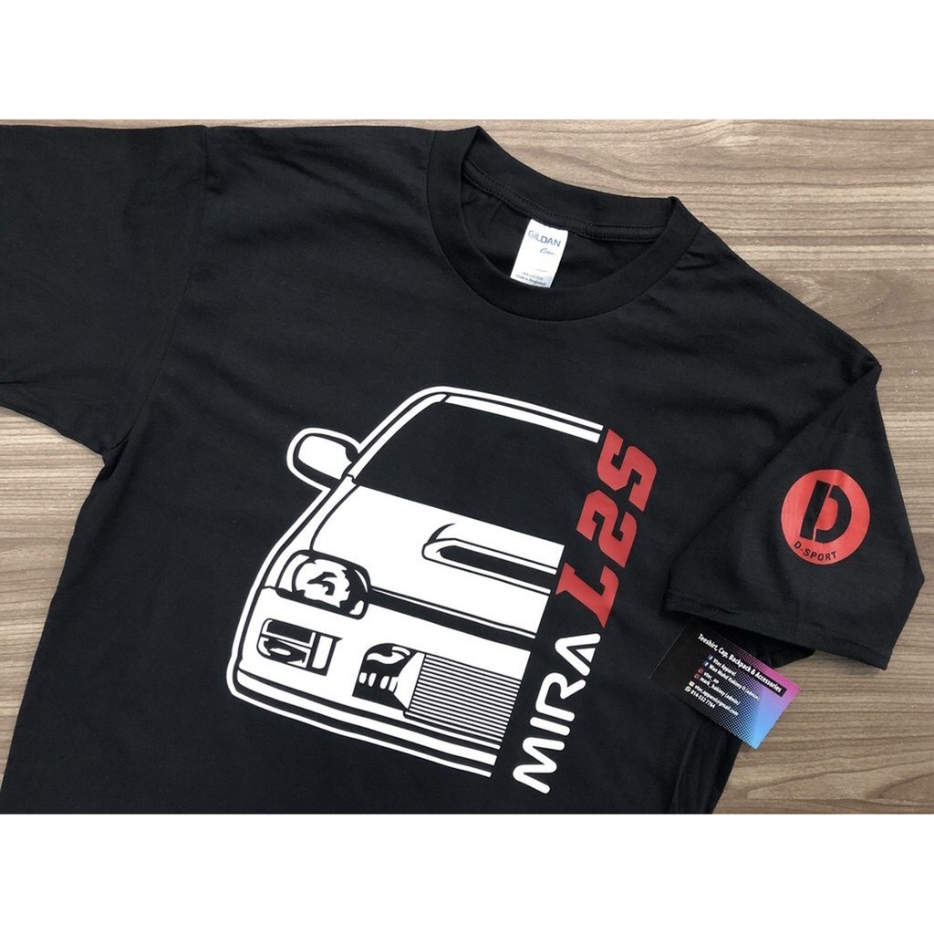 Bán chạy Áo thun nam cotton thoải mái màu đen cho Daihatsu Mira L2S