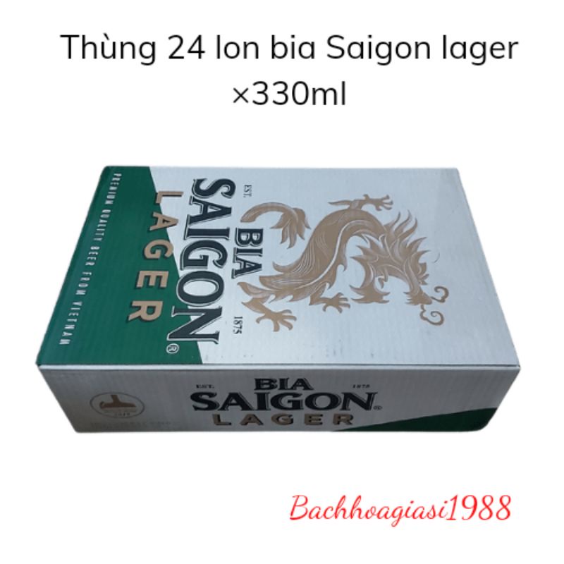 NOW SHIP -Thùng 24 lon bia Saigon Lager 330ml