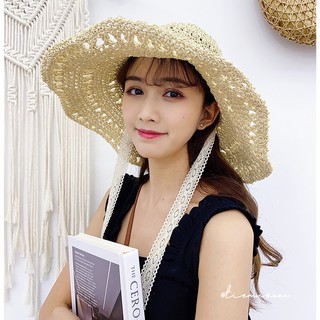 Mũ cói buộc dây Park Sora