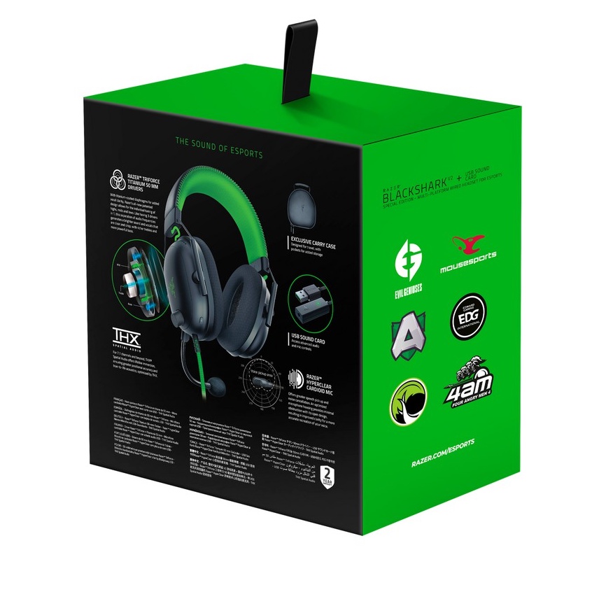 Tai nghe Razer BlackShark V2-Wired-USB Sound Card_RZ04-03230100-R3M1