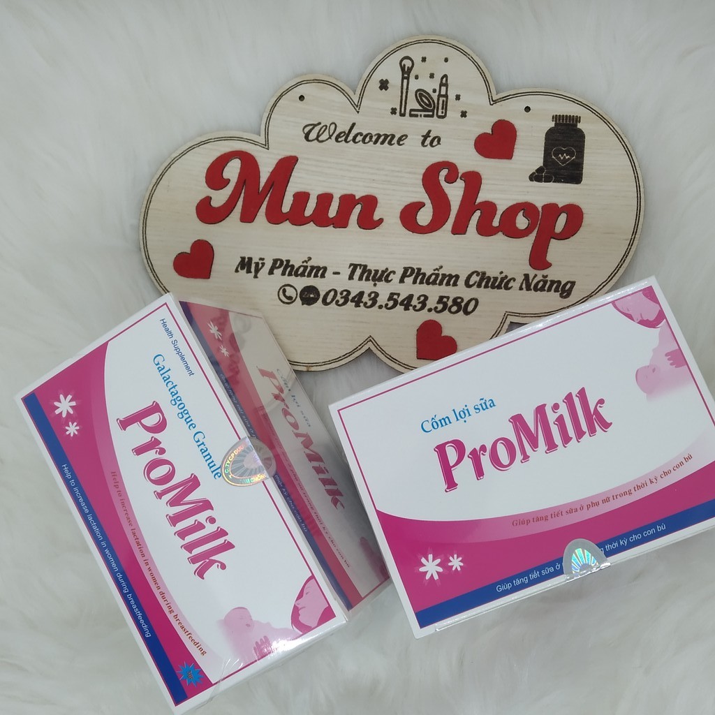 Cốm Lợi Sữa ProMilk tăng tiết sữa ở bà mẹ cho con bú