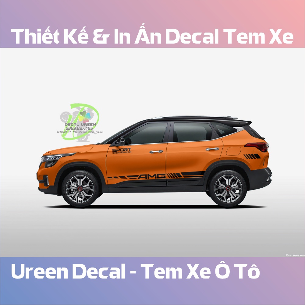 Decal Tem Xe SELTOS Mẫu 001
