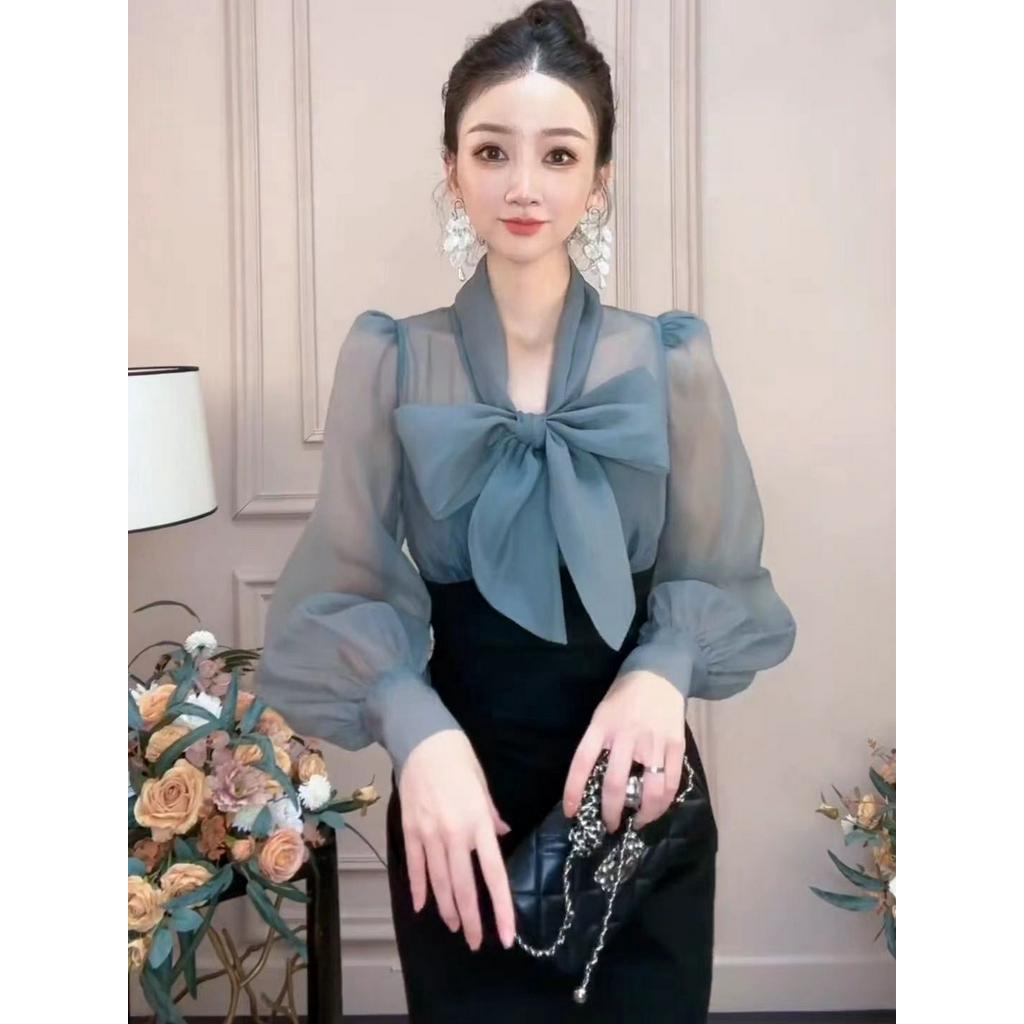 Set Váy Dài Tay, Chân Váy Ôm Body Phong Cách Công Sở Cao Cấp