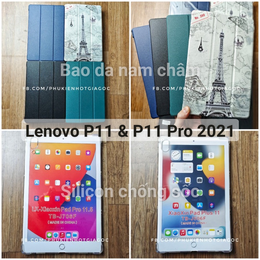 Ốp lưng case silicon trong / Bao da nam châm chống sốc Lenovo Xiaoxin Pad P11 / Pad Plus 11 &amp; Pad Pro 2020 2021 11.5