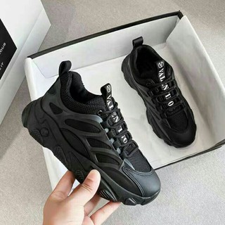 giày thể thao nữ sneaker  full đen cá tính