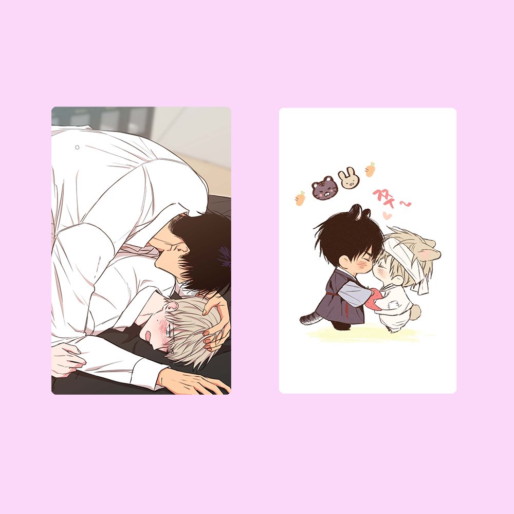 Ảnh card bo góc in hình NO LOVE ZONE Không Chốn Yêu Đương manhwa BL thẻ bo viền 5*8cm anime chibi sưu tầm 1 tấm