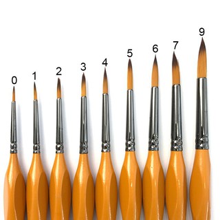 Cọ vẽ HAND thân Vàng (ZBS2)