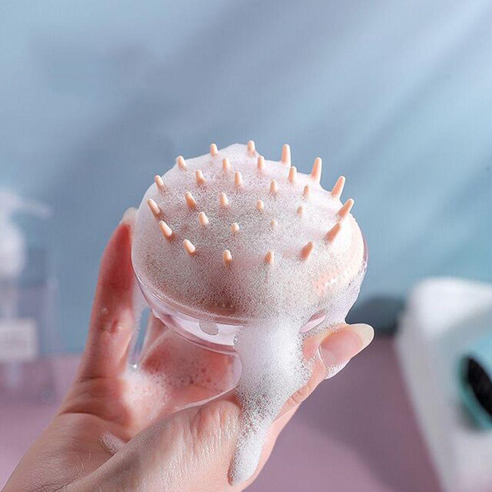 Bàn Chải Silicone Massage Da Đầu Khi Tắm
