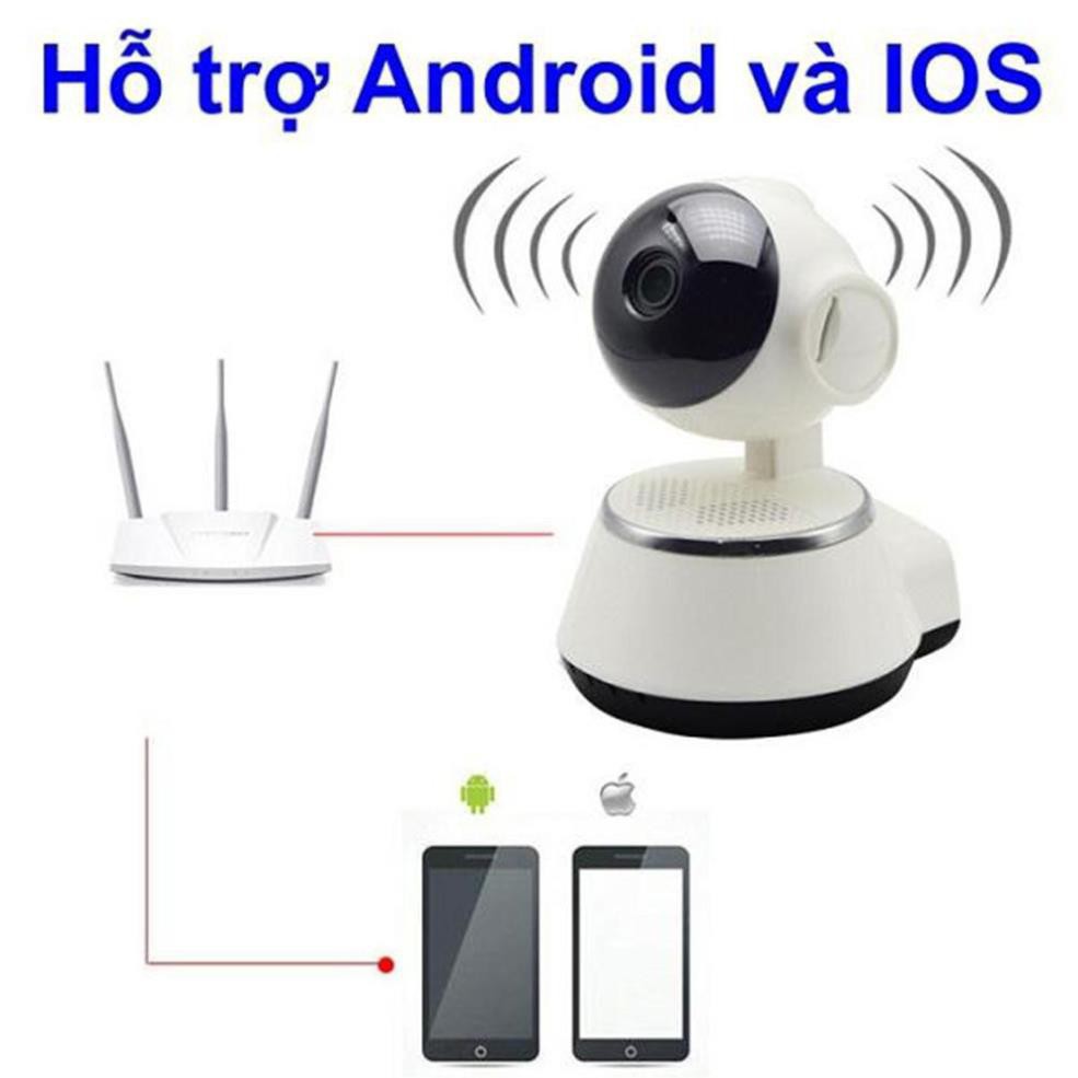 ✔️ Camera Giám Sát Xoay 360 Độ Kết Nối Wifi V380, Hỗ Trợ Hồng Ngoại Ban Đêm Phát Hiện Chuyển Động, Có Đàm Thoại [BH 1-1]