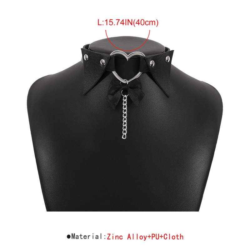 XIXI Vòng Cổ Choker Bằng Da Màu Đen Phong Cách Punk Gothic Punk Có Thể Điều Chỉnh Cho Nữ