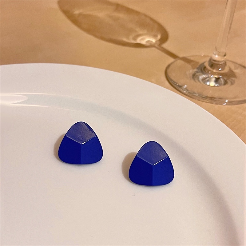 Bông Tai Mạ Bạc 925 Hình Học Phong Cách Hàn Quốc Đơn Giản G025 Cho Nữ