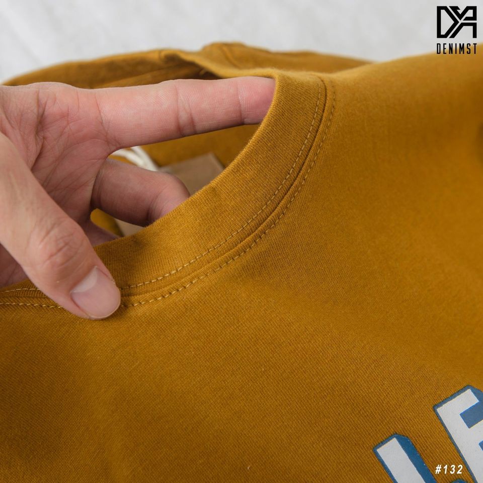 Áo thun nam cổ tròn THỎ LITTLE DENIMST  chất vải cotton co dãn, dàn dặn, mềm mại,form regular fit 132
