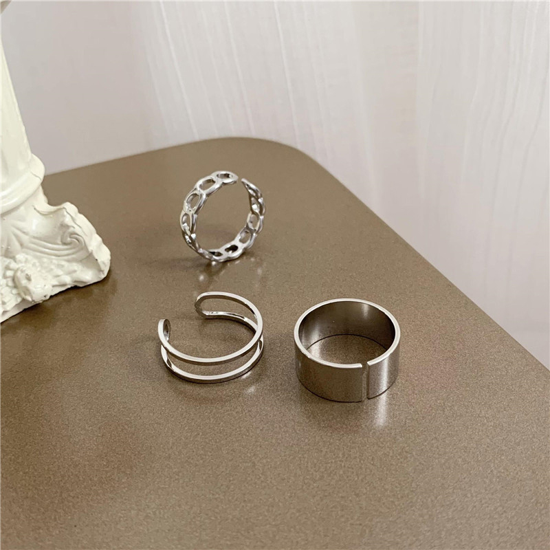 Set Nhẫn Thời Trang Phong Cách Hip Hop Hàn Quốc