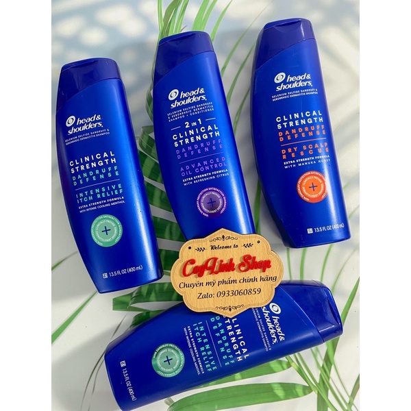 Dầu gội Head &amp; Shoulder giảm gàu, nấm 400ml Chính Hãng