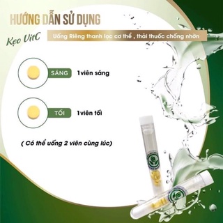 [Chính Hãng] Ống Kẹo Vit C siết eo, khử mỡ ( liệu trình 7 ngày)