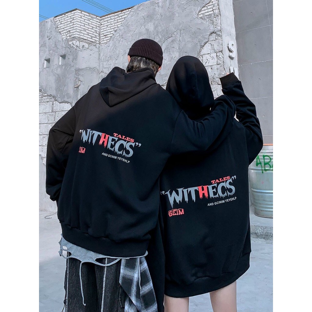 Áo khoác, áo hoodie unisex nam nữ nỉ ngoại form rộng chó withecs siêu cute năng động thời trang học đường