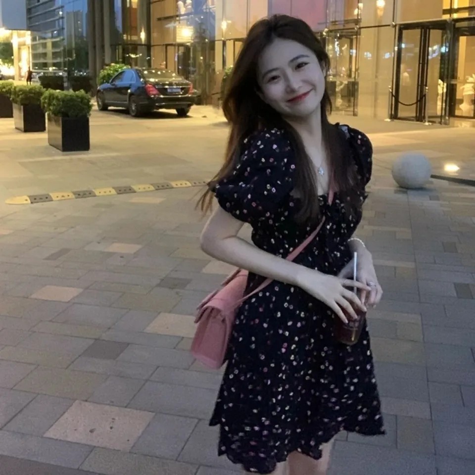 đầm đen đầm bigsize nữ đầm tay phồng đầm nữ váy hoa nhí vintage đầm cổ vuông đầm đi tiệc đầm dự tiệc sang trọng váy nữ xinh