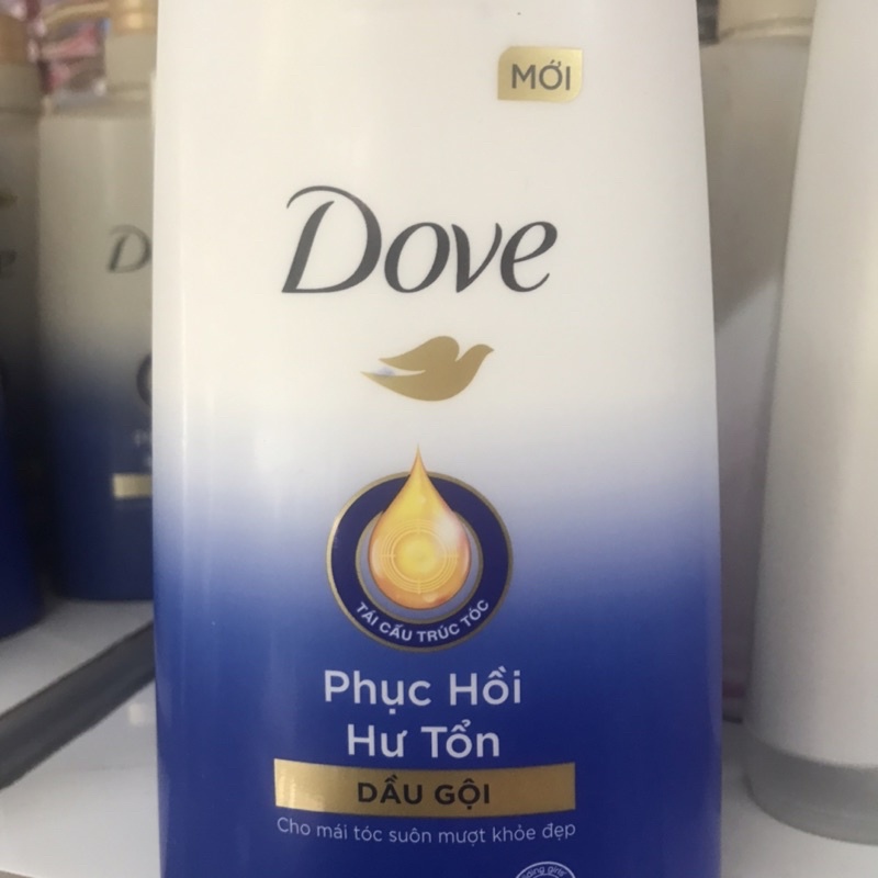 Dầu gội Dove phục hồi hư tổn 640g cho mái tóc suôn mượt khỏe đẹp