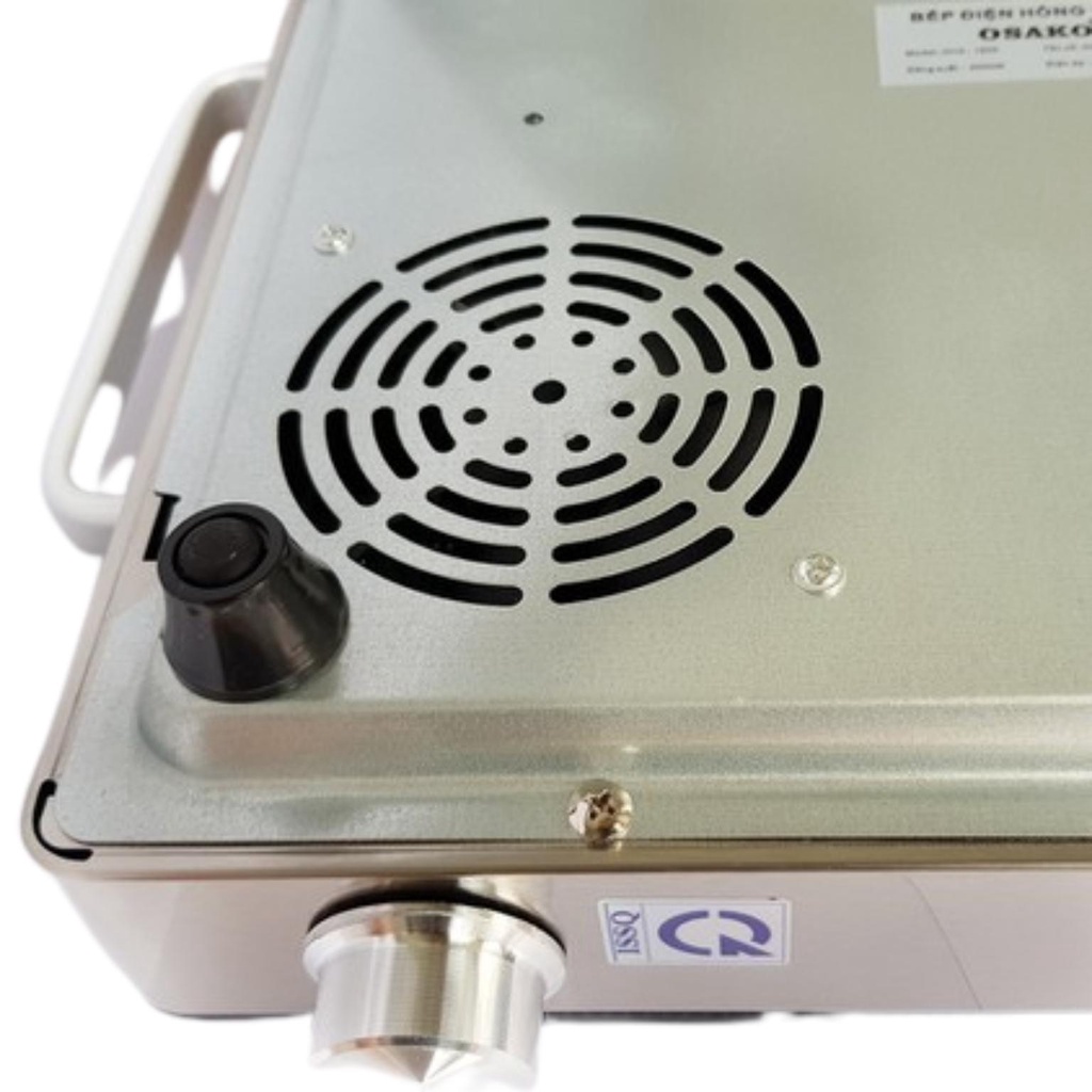 Bếp hồng ngoại Osako công suất 2000W, Bếp điện hồng ngoại cơ, mặt kính không kén nồi OHA-1820