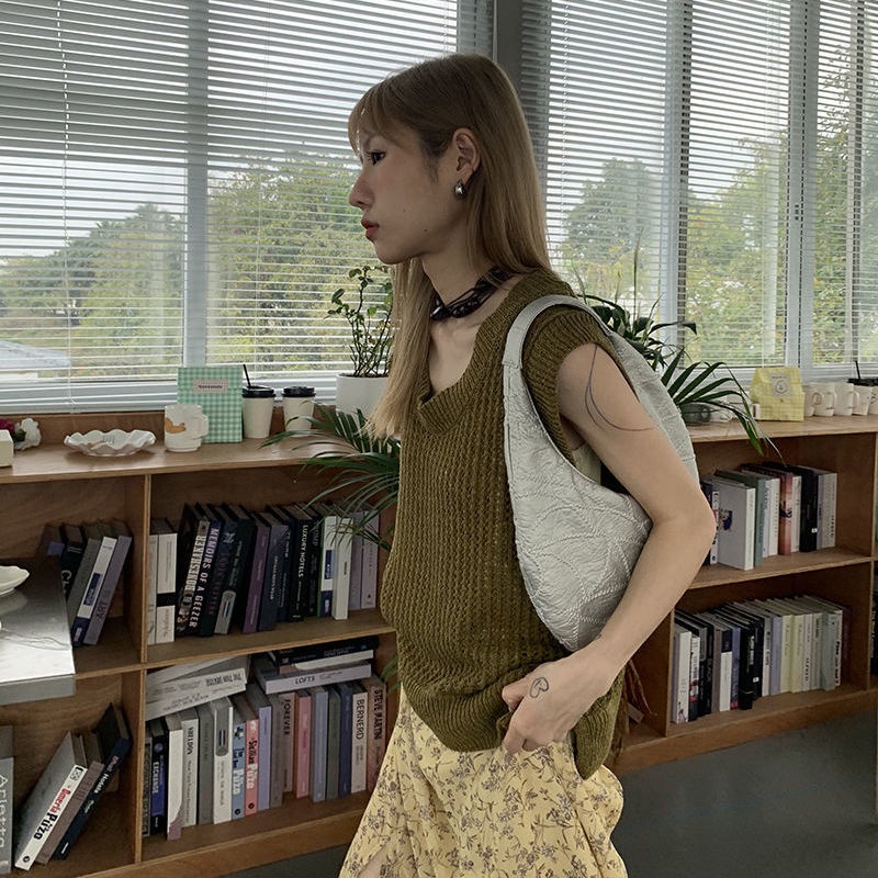 ❁☋◊Áo Không Tay Dáng Rộng Thiết Kế Rỗng Thời Trang Mùa Hè Hàn Quốc Hàng Mới Dành Cho Bạn Nữ