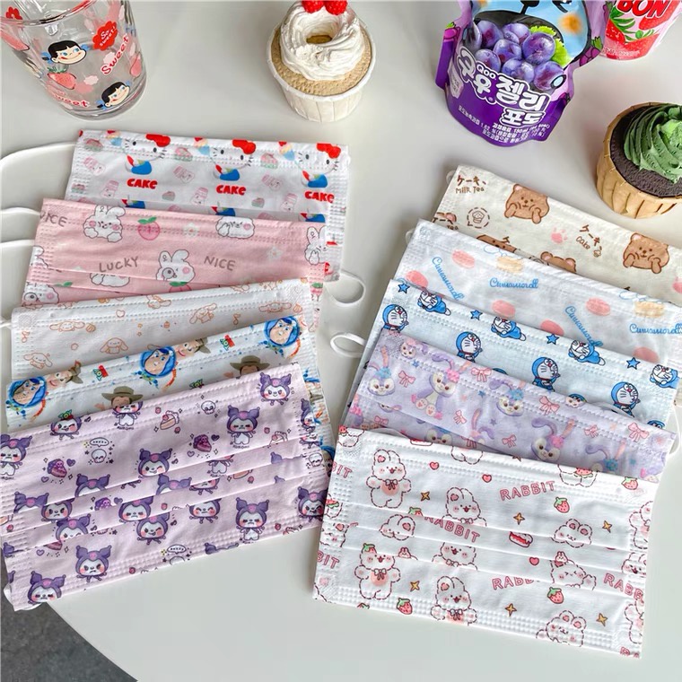 SANRIO Set 10 Nhân Vật Phim Hoạt Hình 3 Lớp Đáng Yêu