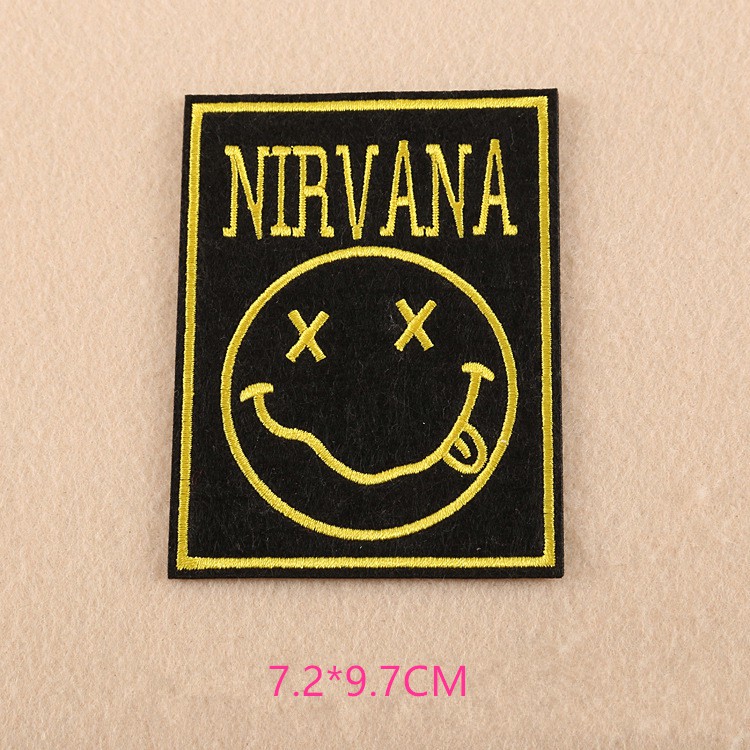 Sticker ủi thêu hình Nirvana
