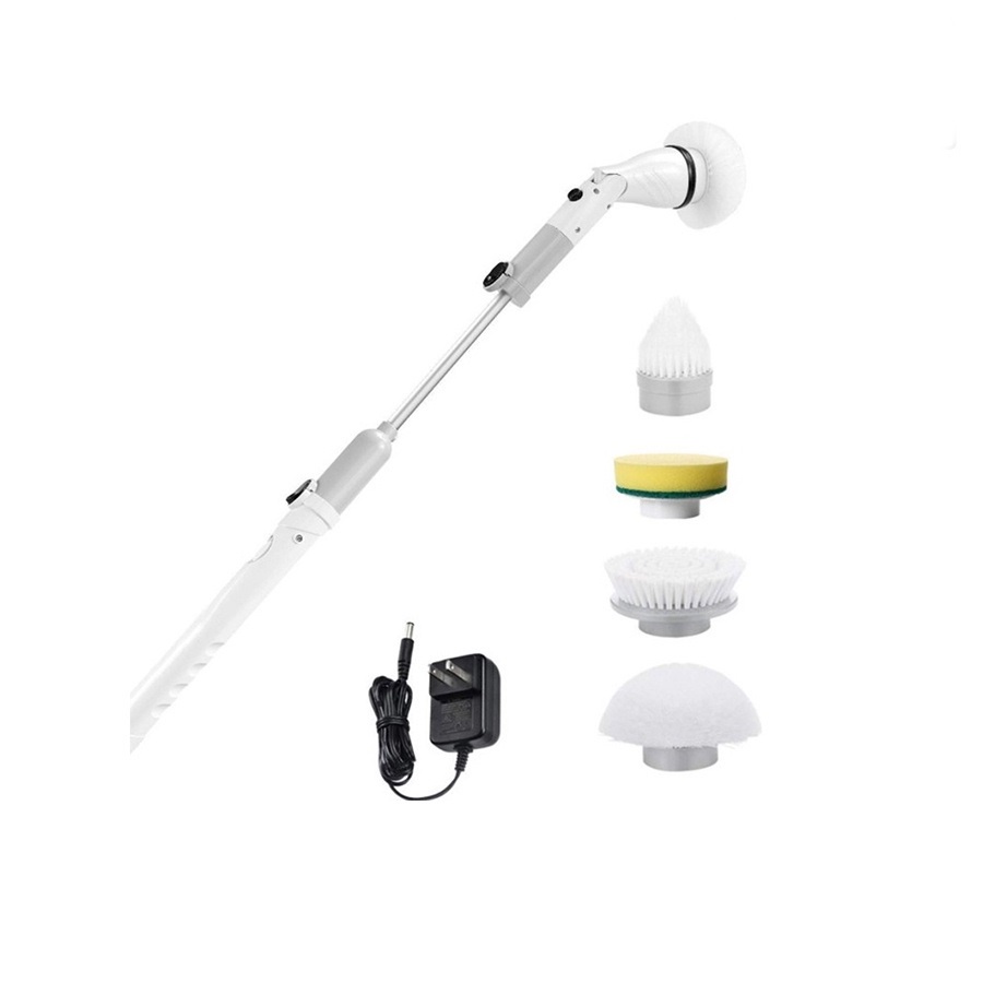 Chổi Cọ Nhà Vệ Sinh Bồn Cầu Toliet-Sạc Điện Tự Động-Không Dây-Tặng 4 Đầu Thay Đa Năng-Bảo Hành 12 Tháng