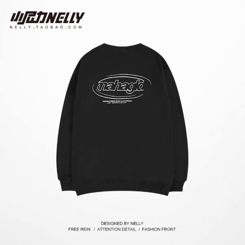 Áo sweater nelly heybig nỉ lót lông sale (có sẵn) mahagld