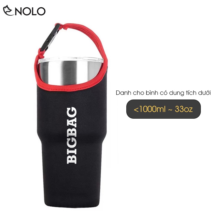 Túi Bảo Quản Ly Giữ Nhiệt BigBag Cho Dung Tích 1000ml Đường Kính Dưới 8cm Dùng Cho Ly Yeti Tumbler Rinfere Laken